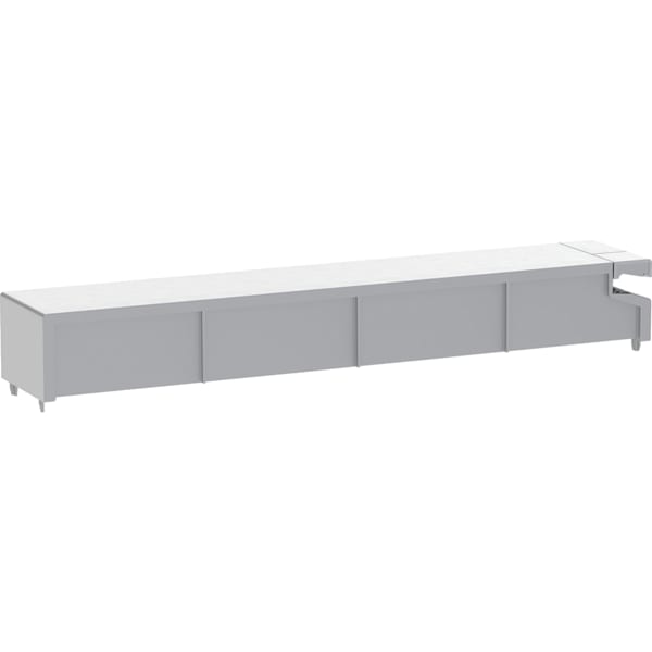 Geberit Spülkastendeckel zu Geberit Monolith Sanitärmodul für WC Aluminum gebürstet