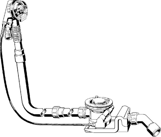 Viega Funktionseinheit Rotaplex Trio 6141.72 in 1070mmxDN40/50 weiß