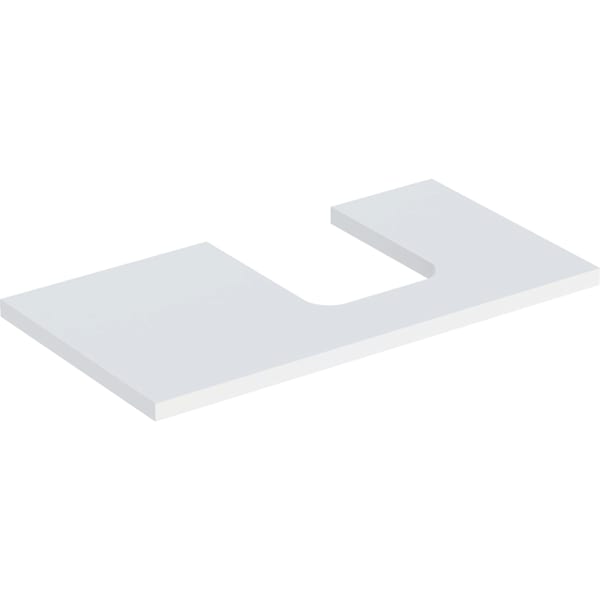 Geberit ONE WT-Pl. Aus re für AWT Schalenform 90x3x47cm, weiß matt