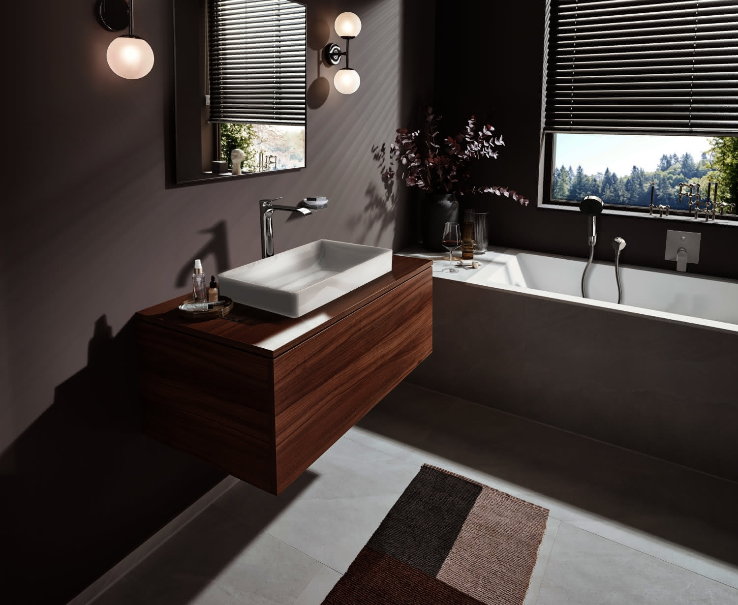 Hansgrohe Waschtischmischer 250 Vivenis mit Zugstangen-Ablaufgarn.Highriser chr.