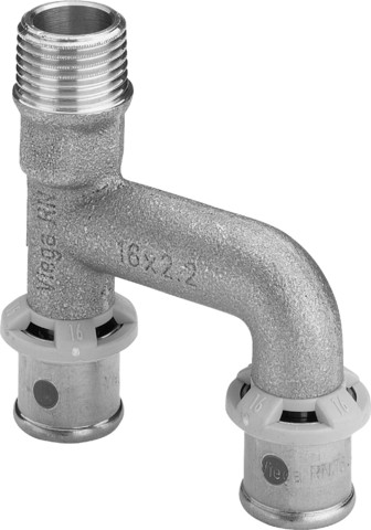 Viega Erweiterungs-T-Stück mit SC Sanfix P 2126.31 in R1/2 x 16mm Rotguss