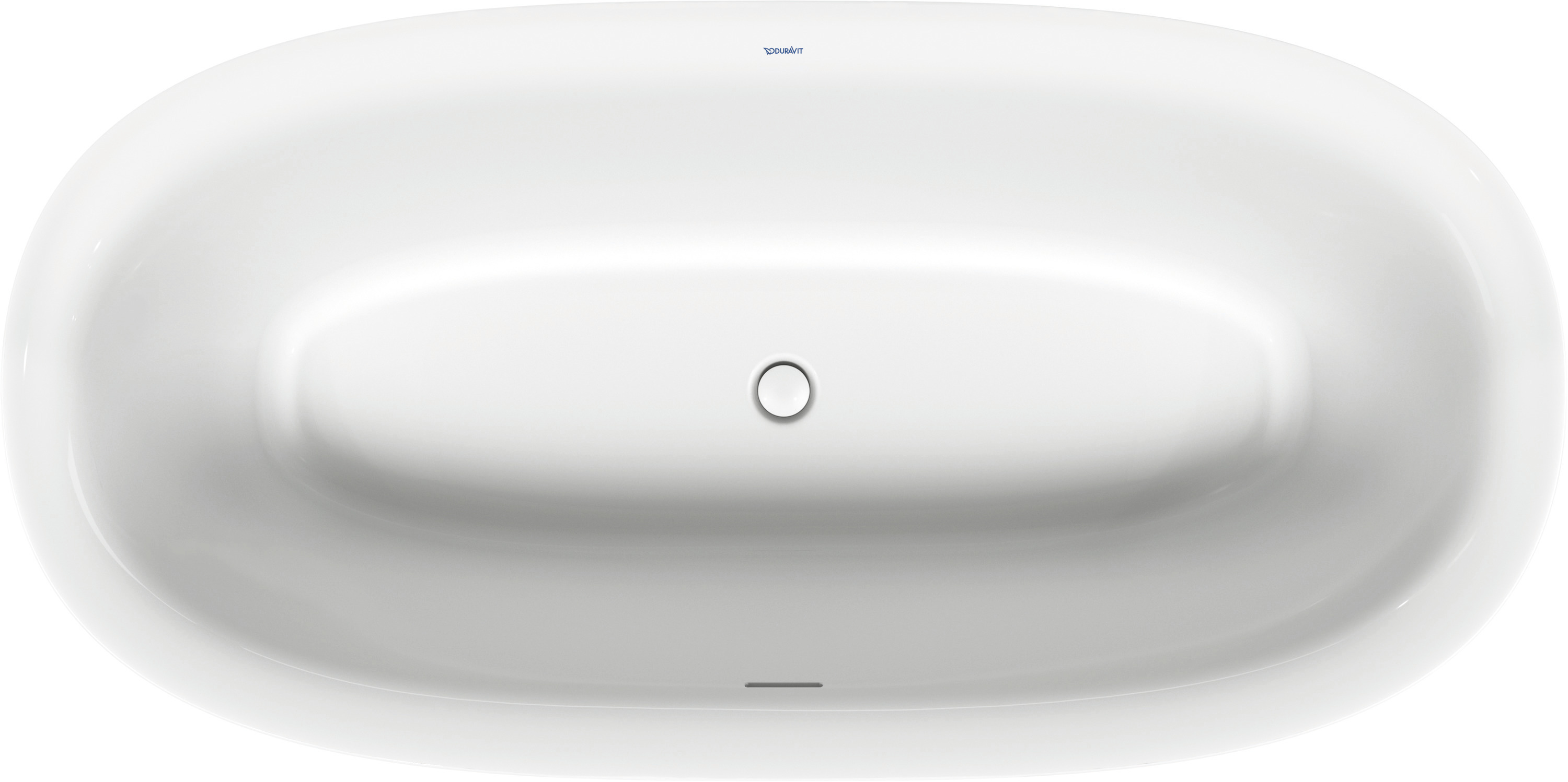 Duravit White Tulip BW Oval 1800x900,Freist. Acryl,Nahtl.VK, Rückenschr.2 L/R,Weiß