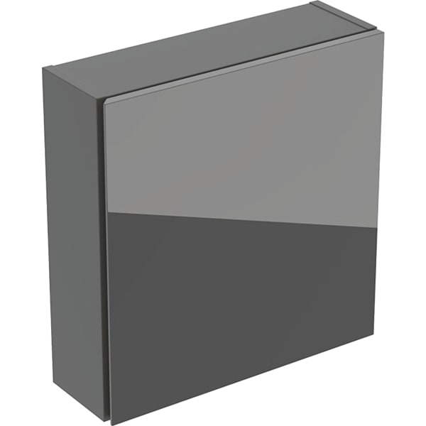 Geberit Hängeschrank quadratisch, 1 Tür 45x46,7x15cm, lava matt/Glas lava