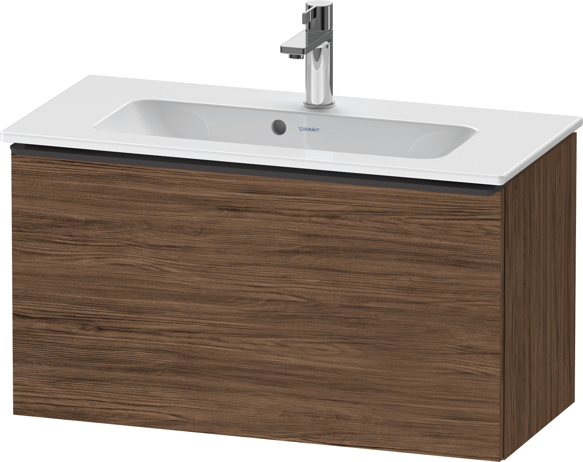 Duravit D-Neo WTU,Wdh,Ausz:1,Gr:Diamant Schw. 810x372x440mm,Nussbaum Dunkel Matt,Dekor