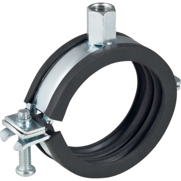 Geberit Rohrschelle gedämmt mit Gewindemuffe M8/M10 di25-30mm Geberit Rohrschelle gedämmt mit Gewindemuffe M8/M10 di25-30mm