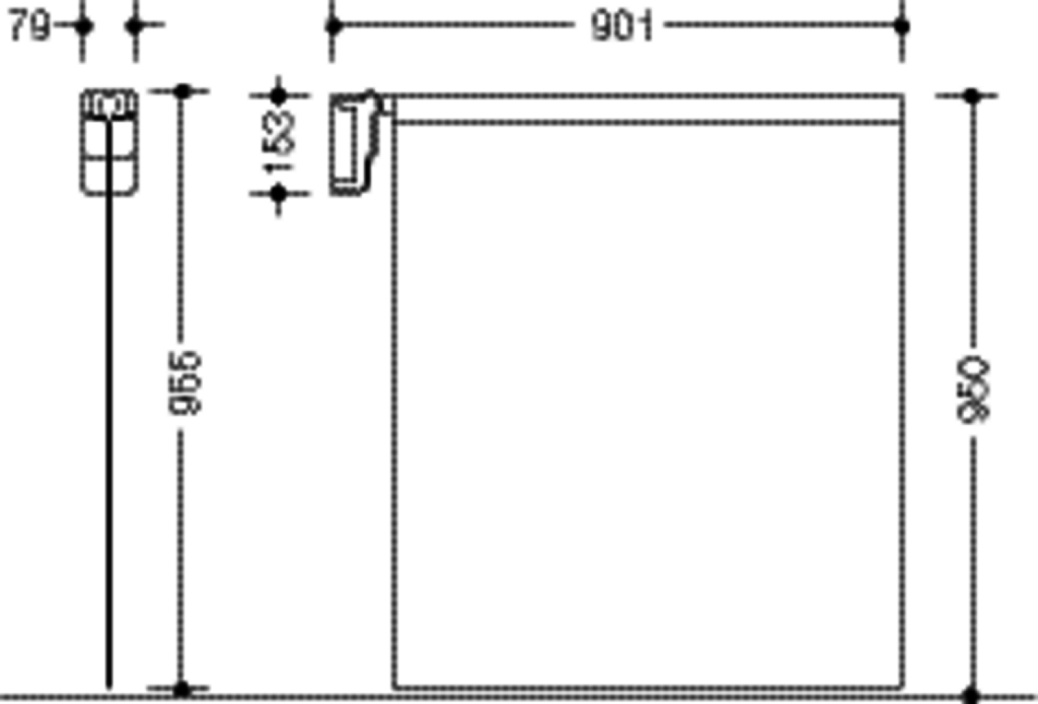 HEWI Duschspritzschutz LifeSystem, Dekor weiß/silber signalweiß
