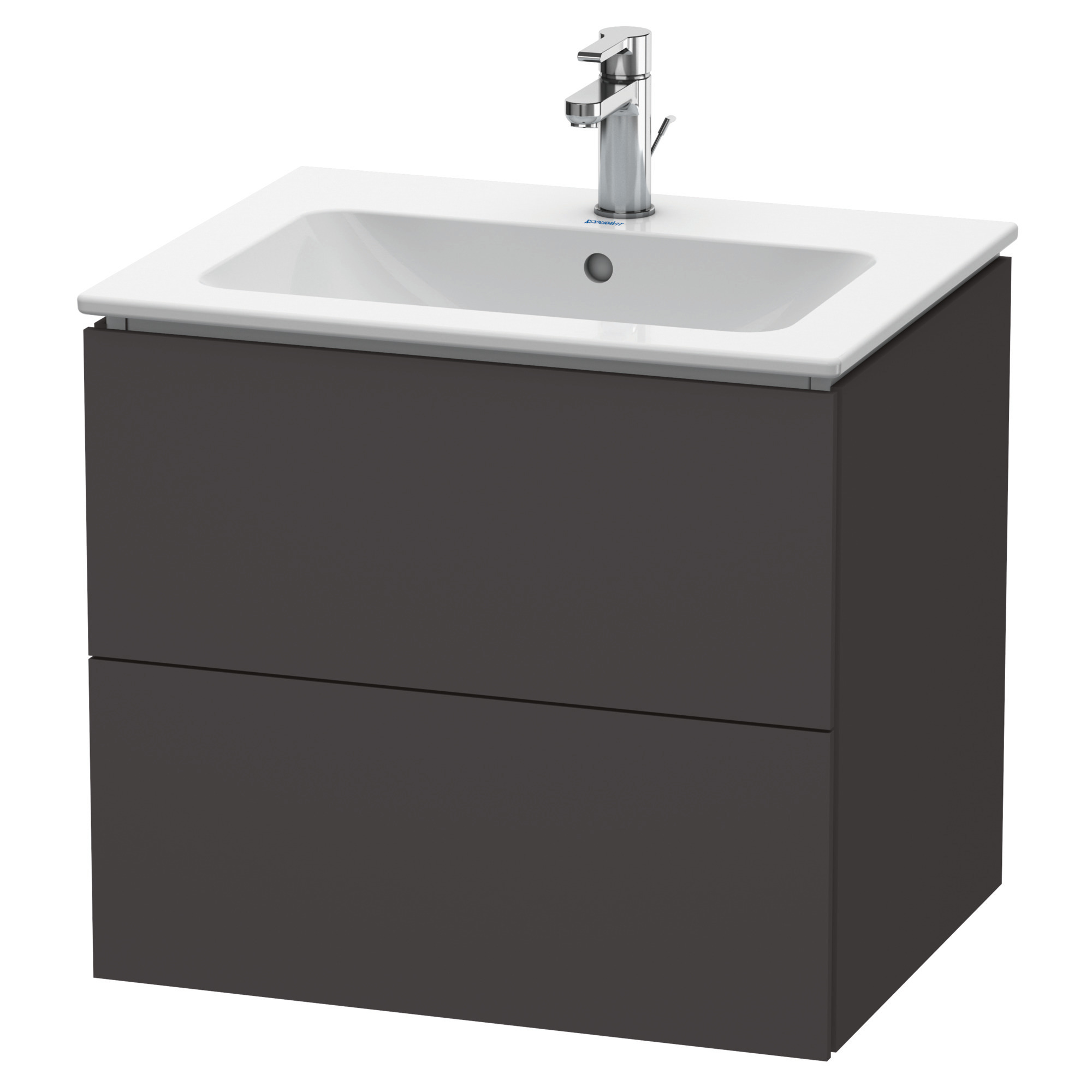 DU WTU wandh. L-Cube 481x620x550mm 2 SchKa, f.233663, Graphit Supermatt
