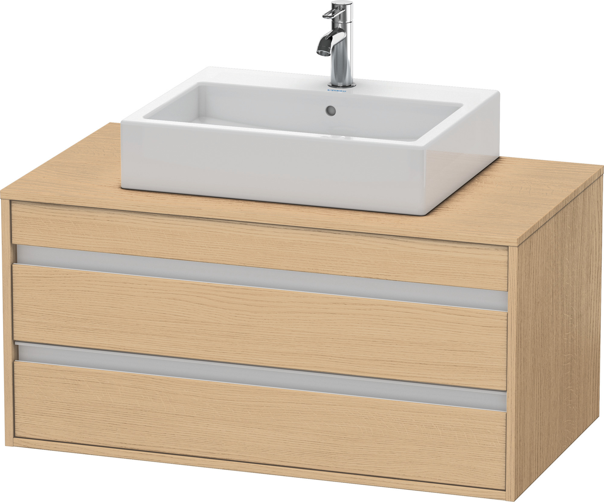 Duravit WTU wandhängend Ketho 550x1000x496mm 2 SchKa, für ASB mi., Eiche Natur