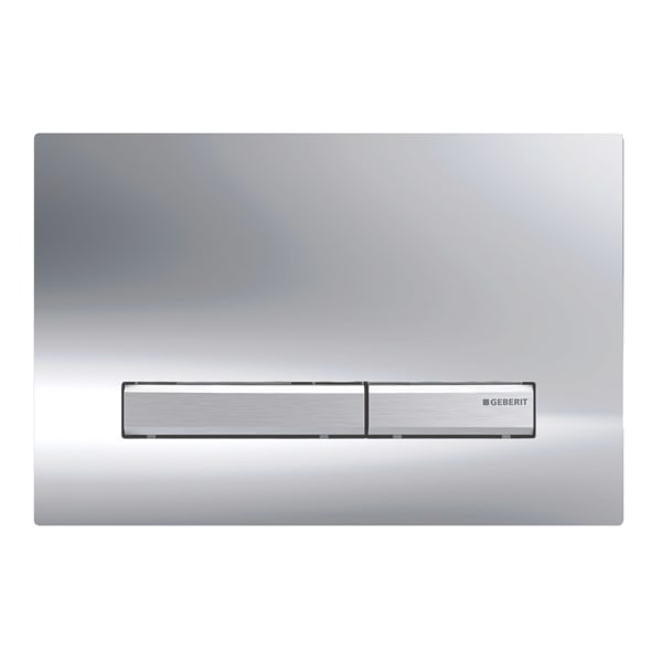 Geberit Sigma50 BetPl., für 2-Mengen-Spülung Metallfarbe verchromt, hgl. verchromt Geberit Sigma50 BetPl., für 2-Mengen-Spülung Metallfarbe verchromt, hgl. verchromt