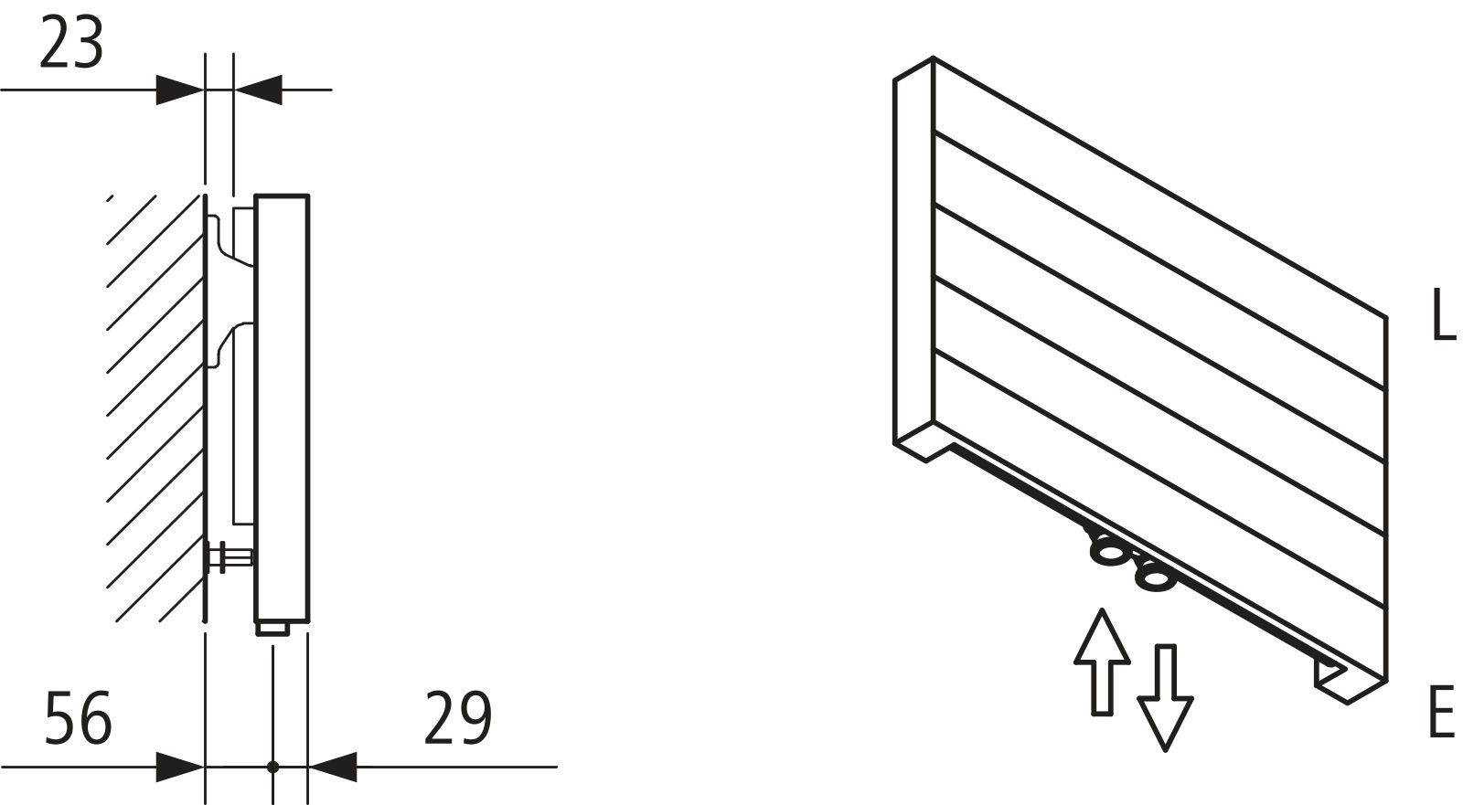 Kermi Heizwand HHN Typ11 BH140x61x600mm QN226,weiß,6bar,o.Abd.,AB 12,LH120