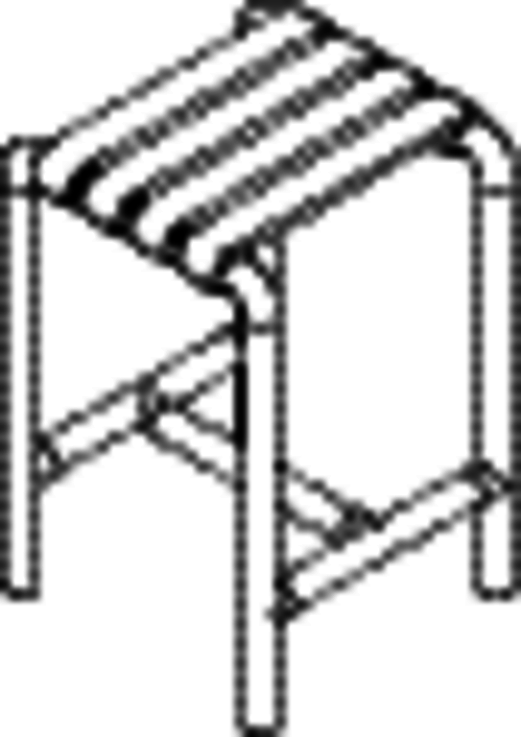HEWI Hocker Ser 801, matt, B:345 mm, H:505 mm, T: 336 mm anthrazitg