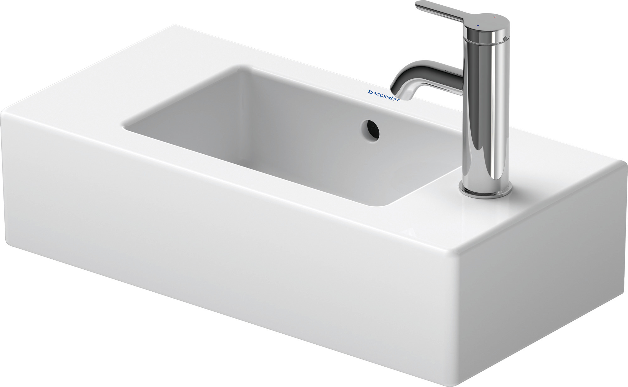 DU Handwaschbecken Vero 500 mm mit ÜL, mit HLB, HL-Vst., weiß