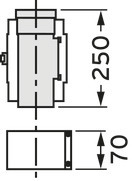 Vaillant Reinigungsöffnung Brennwert Luft-/Abgasführung, PP, 80/125 mm, 0,25m