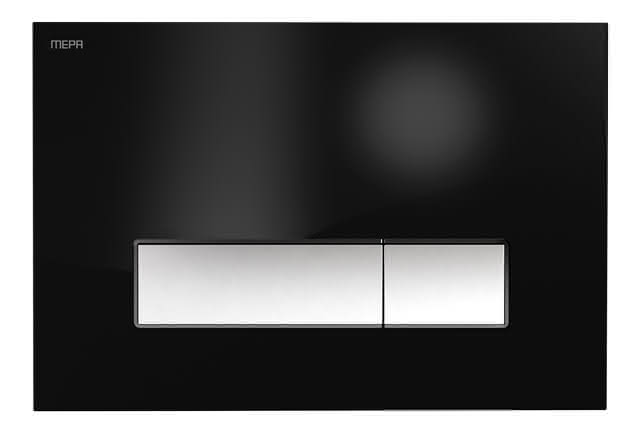 WC-Betätigungsplatte MEPA Orbit 2-M Kunststoff Mattschwarz
