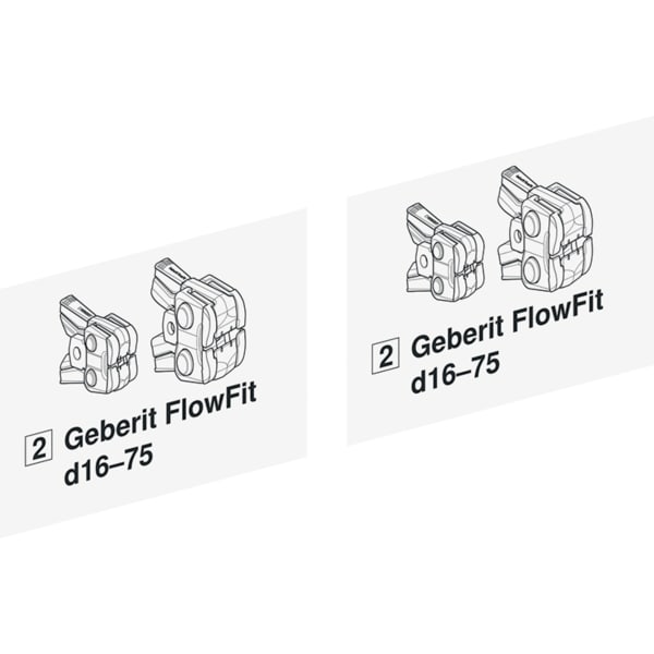 Geberit Set Aufkleber für Geberit FlowFit Pressbacken (2): d=50-75 2 Stk Geberit Set Aufkleber für Geberit FlowFit Pressbacken (2): d=50-75 2 Stk
