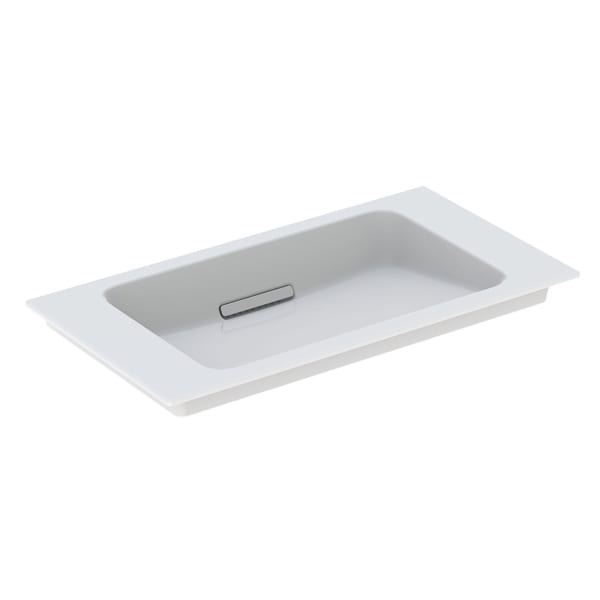 Geberit ONE MWT, 75x40cm, CleanDrain v.Ausld. o.Hl., Ül. verd., weiß Tect/weiß glzd