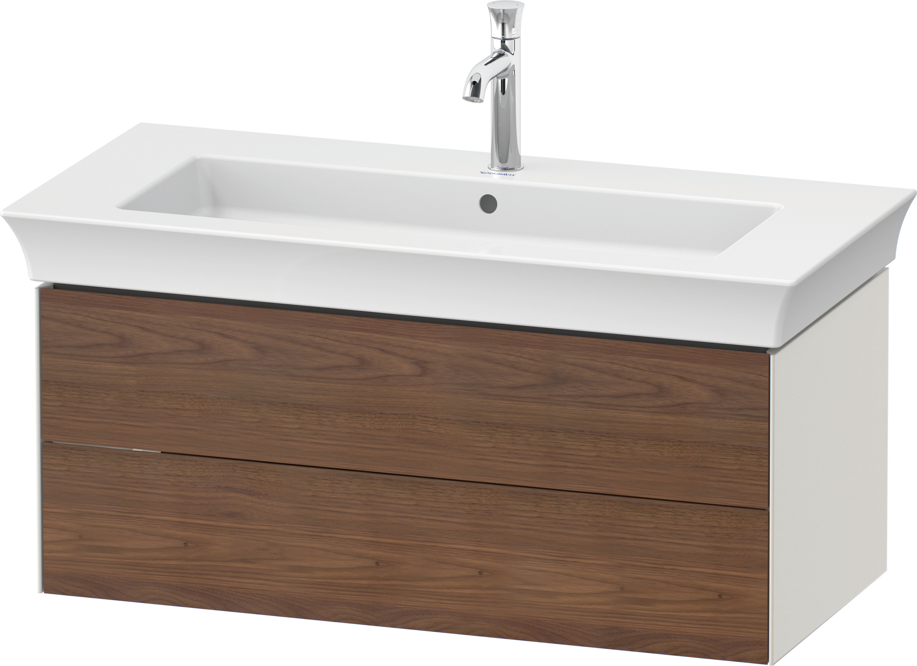 Duravit WTU White Tulip wandh., 2 SchKa 410x984x458mm,A.Nuss.M/Nordic Weiß Sdm
