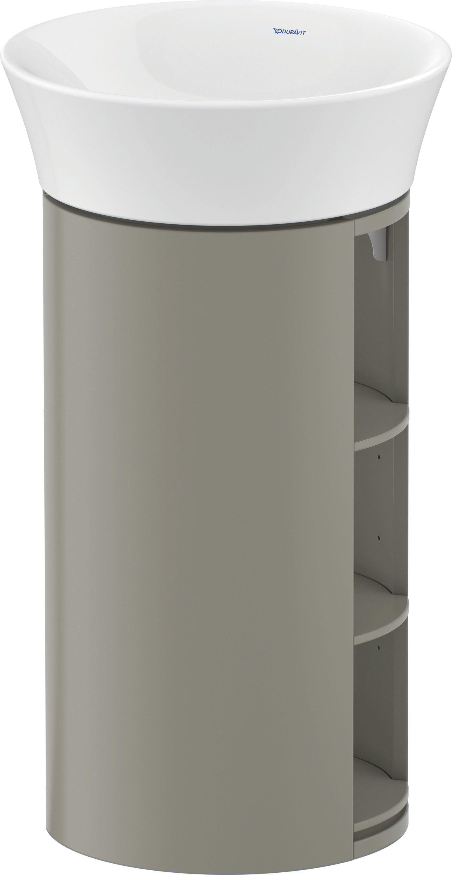 Duravit WTU White Tulip bodenst. 751x350x410mm, Steingrau Seidenmatt