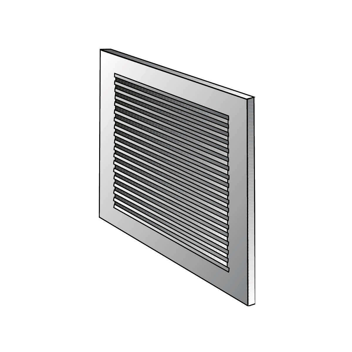 Helios LG 1515 b Wetterschutzgitter 150X150 braun