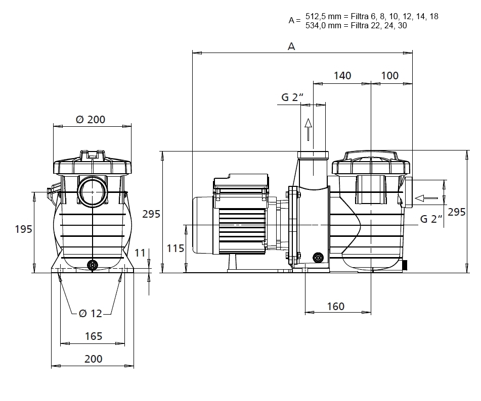 KSB Umwälzpumpe Filtra N 14 E mit Einphasen-Wechselstrommotor