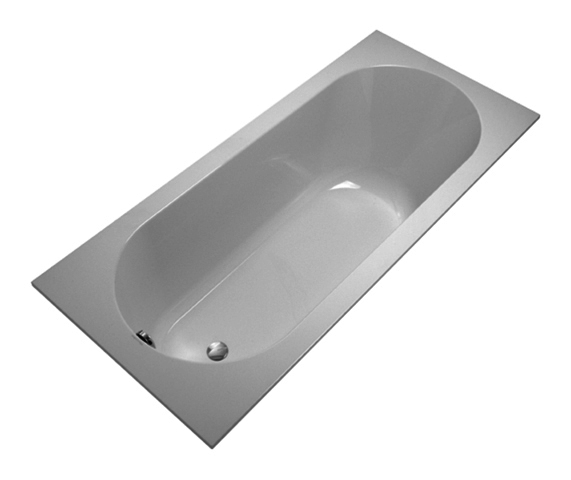 VB Badewanne Oberon 1700x750x475mm Solo Rechteck Weiß Alpin