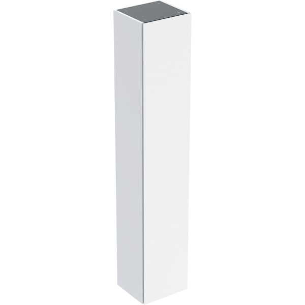 Geberit Renova Plan Hochschrank mit 1 Tür 33x180x29,8cm, weiß/l. seidenglanz