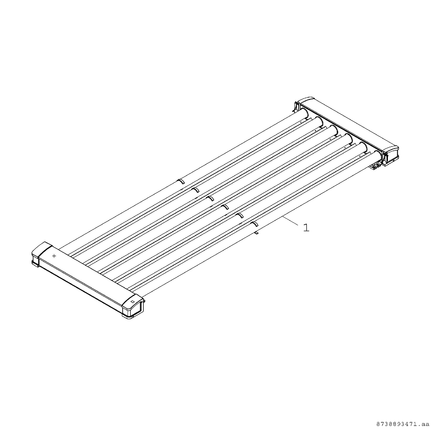 BOSCH Zubehör f. Vakuumröhrenkollektoren Set Zwischenspiegel VK 120-2 CPC
