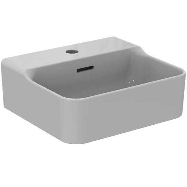 IS Handwaschbecken Conca 1 Hl. m.Ül. 400x350x165mm Weiß