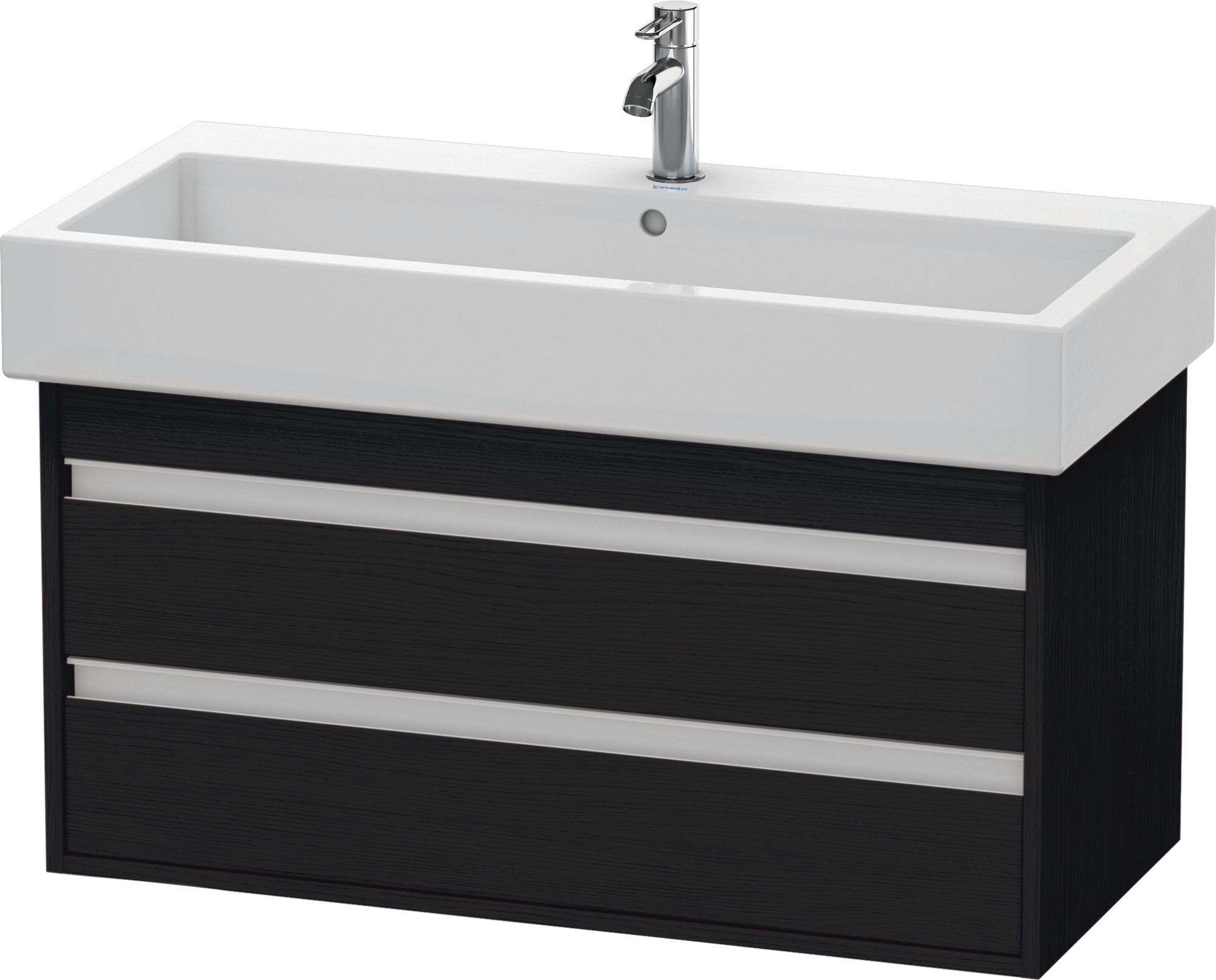 Duravit WTU wandhängend Ketho 440x950x480mm 2 SchKa, für 045410, Eiche Schwarz