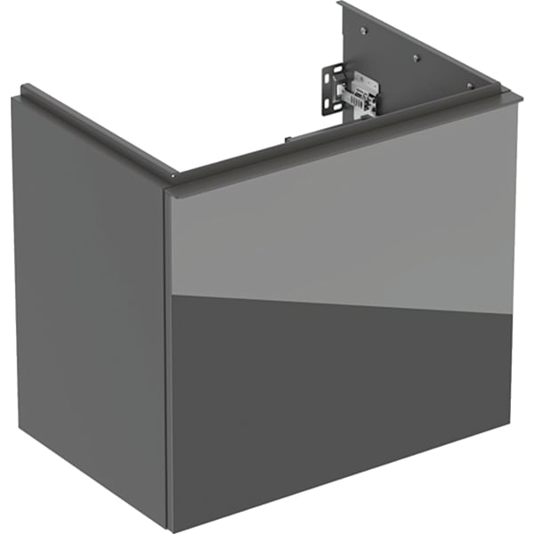 Geberit Acanto US für WT B:60cm, 1 Schubl. 1 i.Schubl., v.Ausl., lava matt/Gl. lava