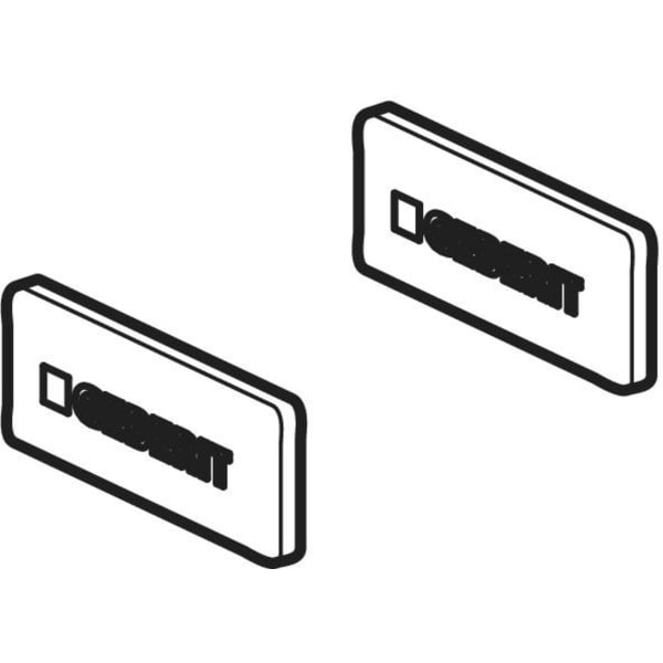 Geberit Set Deckkappen für Hettich Scharnier