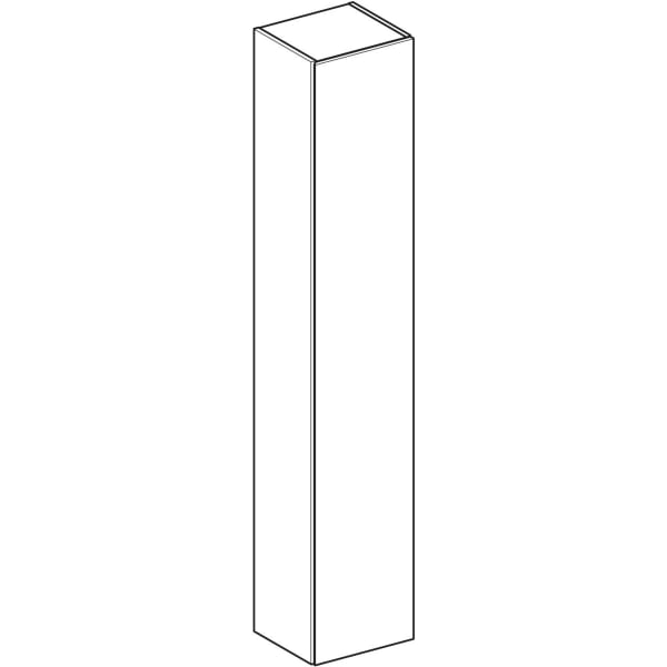 Geberit Renova Plan Hochschrank mit 1 Tür 33x180x29,8cm, lava/l. seidenmatt