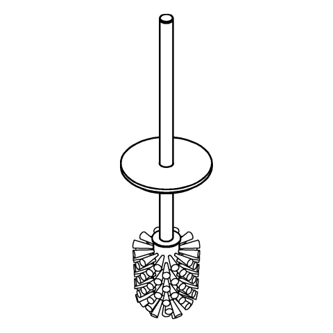 GROHE Ersatzbürste 40951 für WC-Bürstengarnitur nickel gebürstet