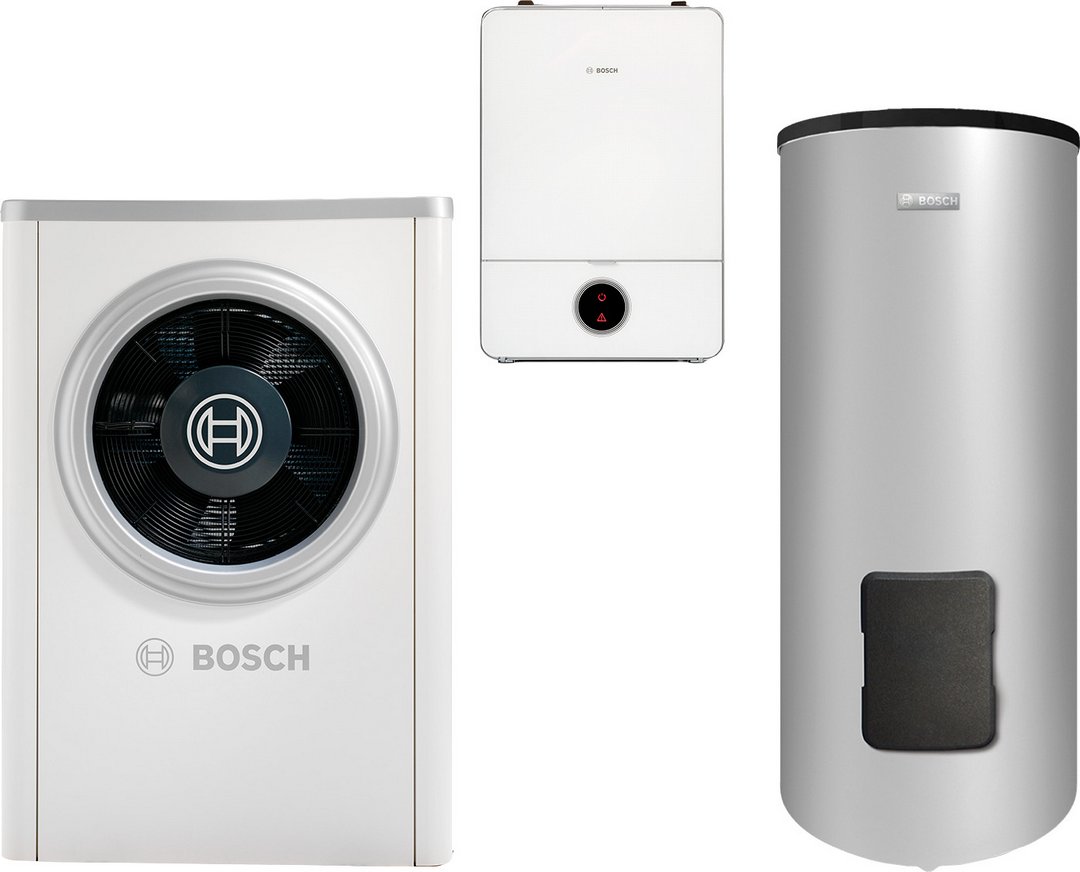 BOSCH Luftwärmepumpen-Paket BOPA CS722 CS7001iAW7OR-S, AWB9, WH290, BH200, INPA