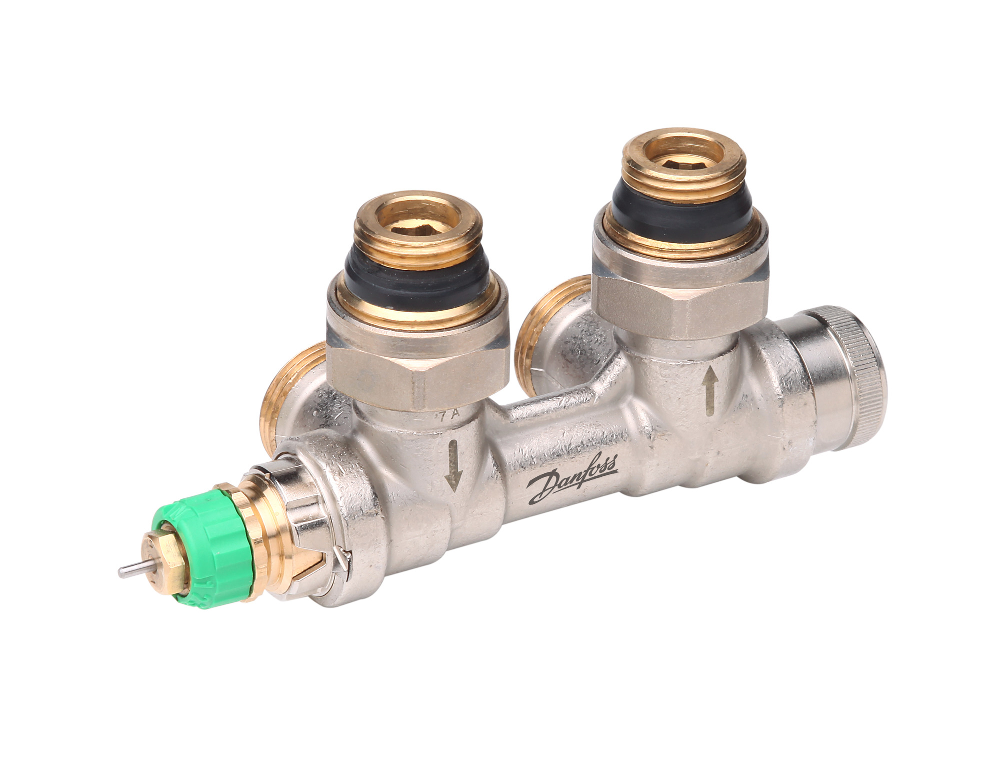 Danfoss dyn. VHS-DV Fühler links Eck, Ventileinsatz im RL für HK mit 1/2"