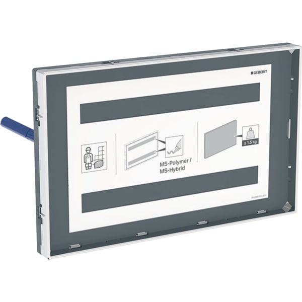 Geberit Sigma Abdeckplatte, flächenbündig mit Sichtrahmen, kundenspez.