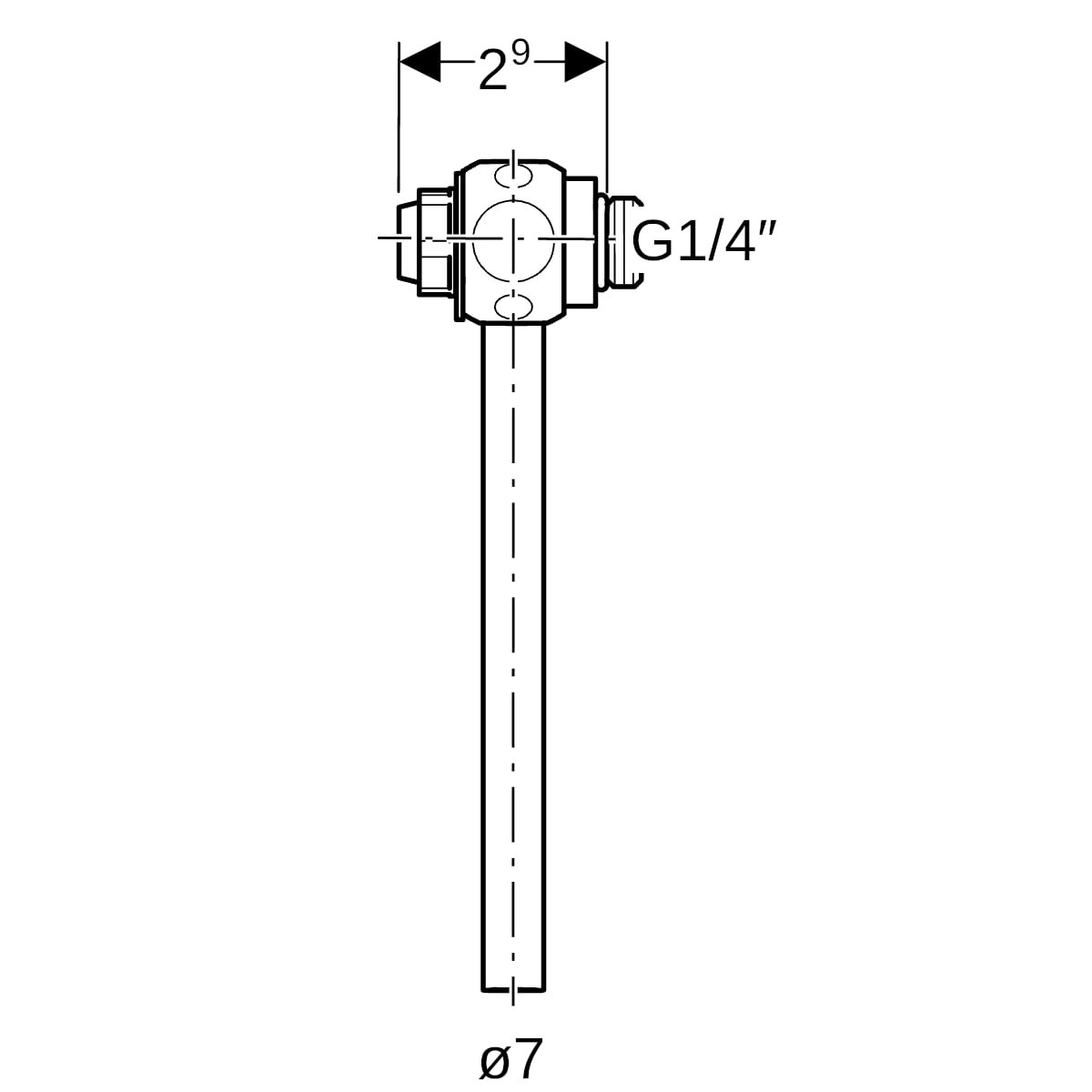 Geberit Probenahmeventil SiBr, G1/4