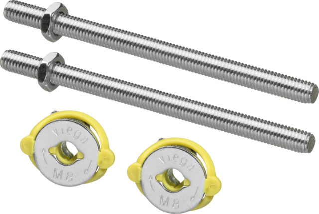 Viega Befestigungsset 8580.54 Stahl/verzinkt Urinal Becken Viega Befestigungsset 8580.54 Stahl/verzinkt Urinal Becken