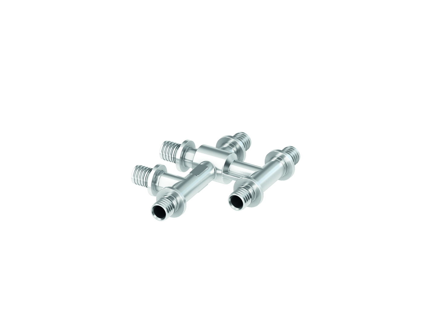 TECEflex Kreuzungsfitting 16 x 16 x 16 mm, vernickelt