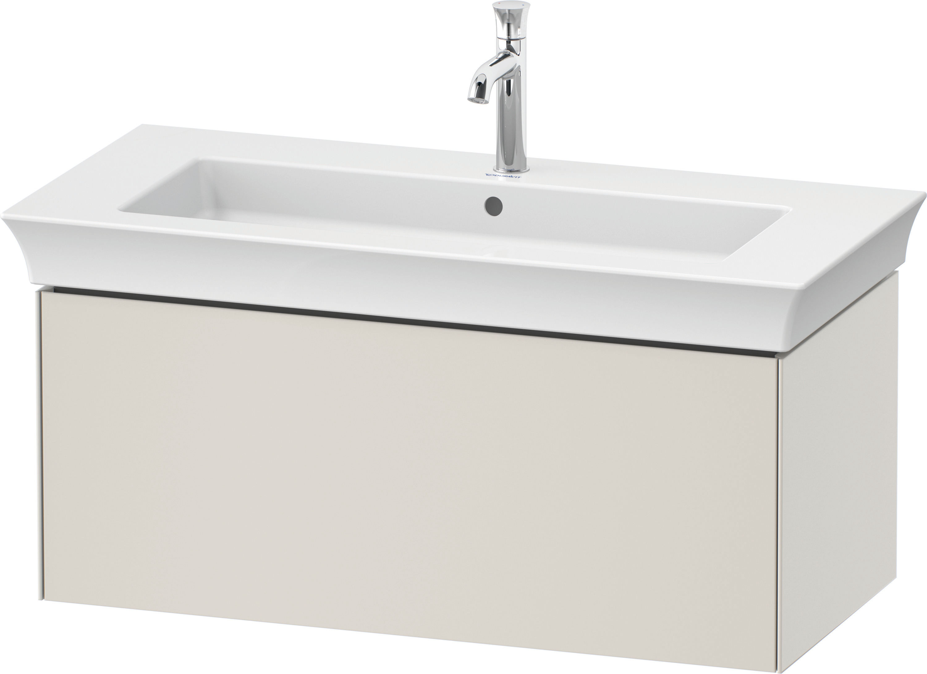 Duravit WTU White Tulip wandh.,1 Auszug 410x984x458mm, Nordic Weiß Seidenmatt