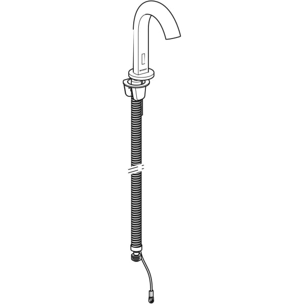 Geberit Piave WT-Armatur, Standmontage Edelstahl gebürstet / Etc.