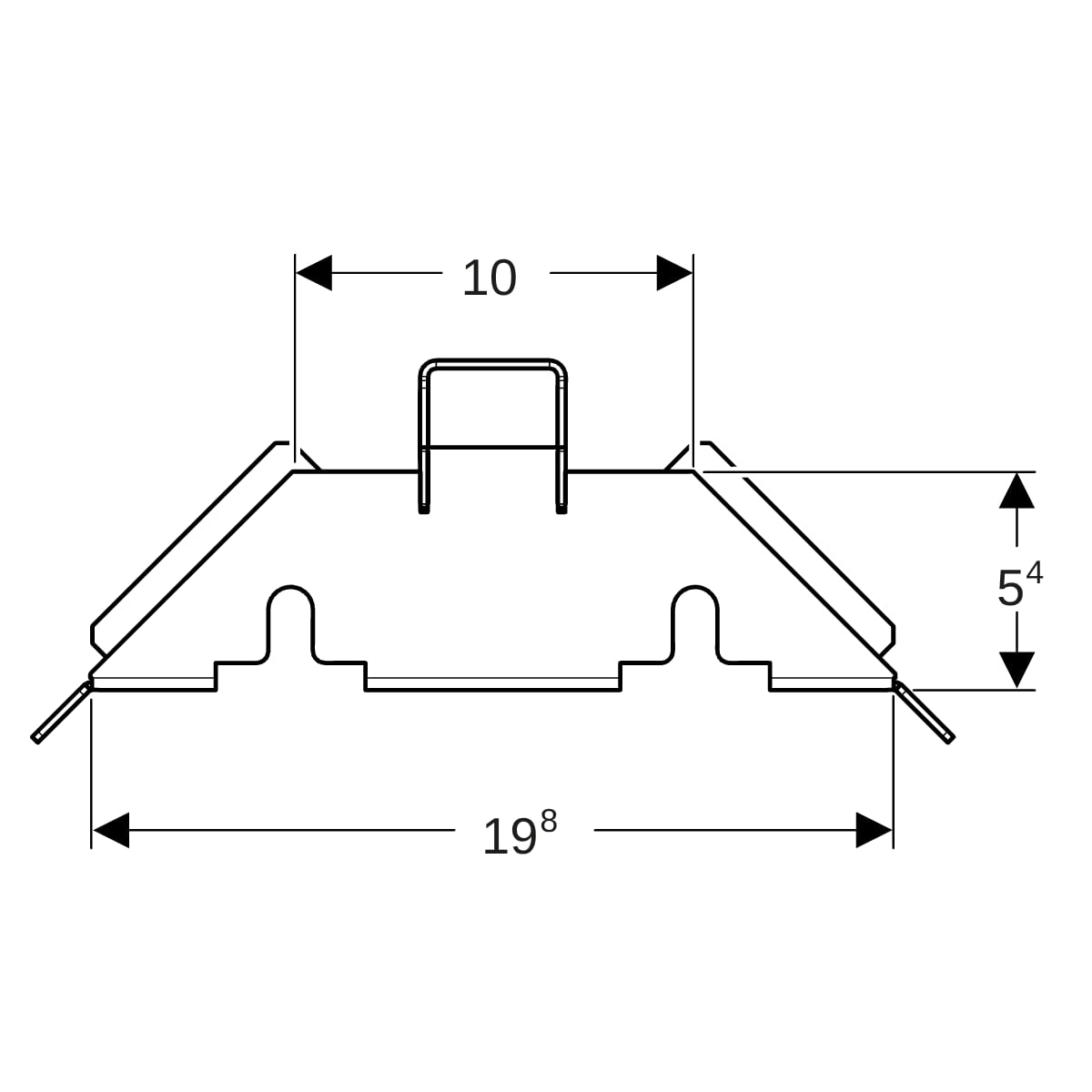 Geberit Renovationsfuss f. Duofix Inst-Rahmen für Duschfläche
