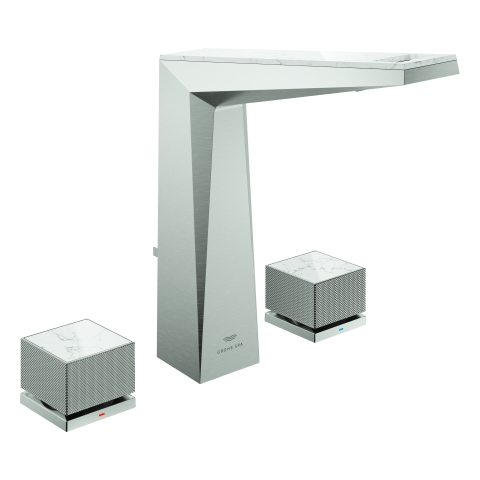 GROHE 3-L-WT-Batt. Allure Bril. PC 20671 Kubusbet. WA-Ceasarstone supersteel