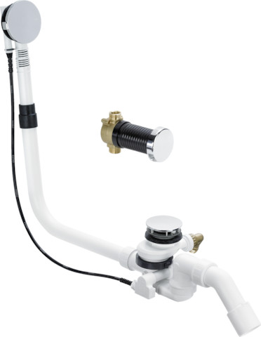 Viega Ab-und Überlauf Multiplex Trio F 6145.5 in 725mmxDN40/50 verchromt