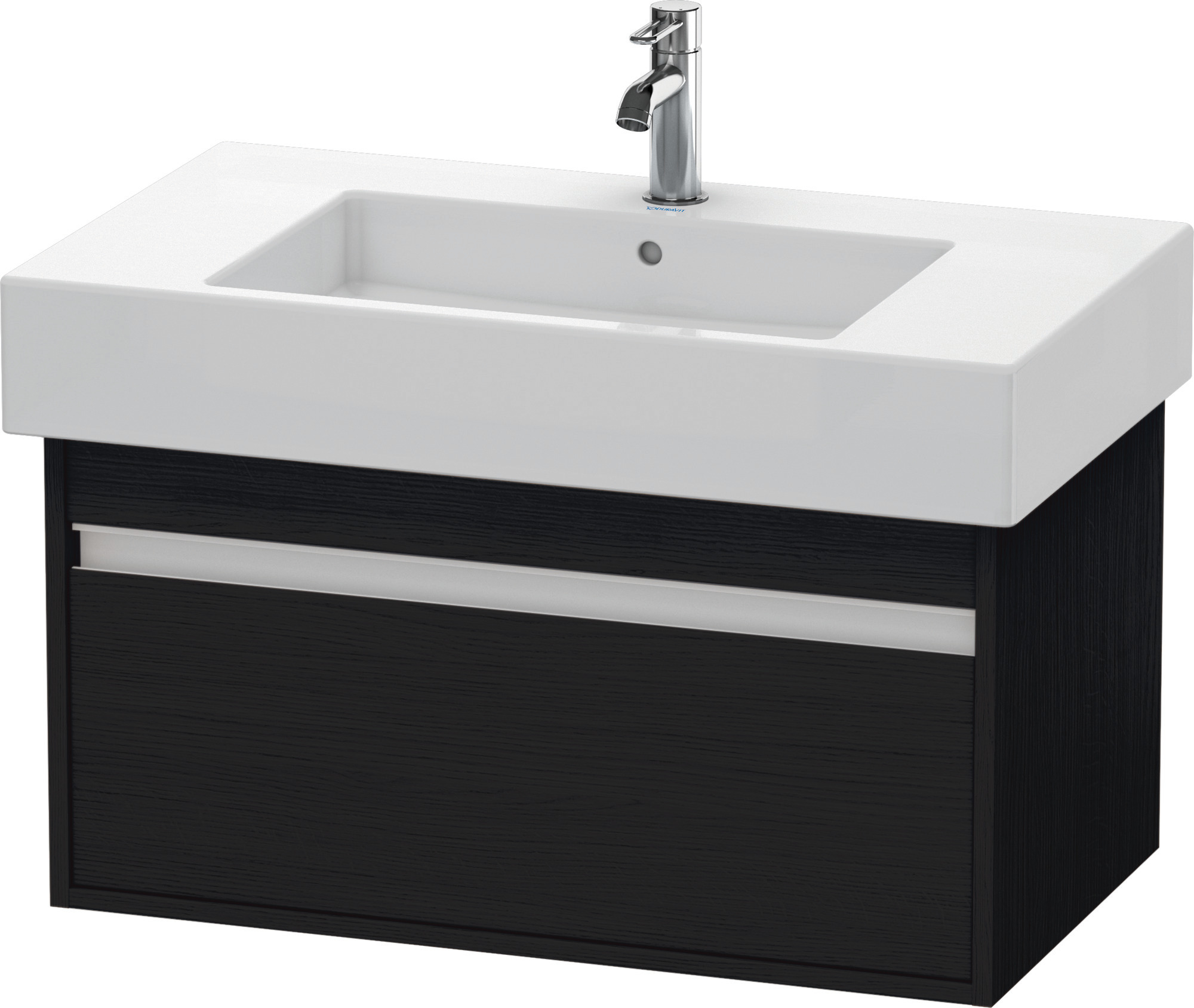 Duravit WTU wandhängend Ketho 455x800x410mm 1 Auszug, für 032985, Eiche Schwarz