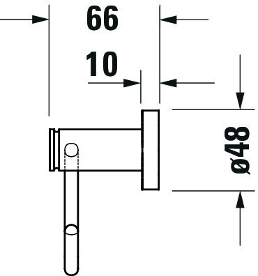 DU D-Code Papierrollenhalter 165x165x99 mm, Chrom