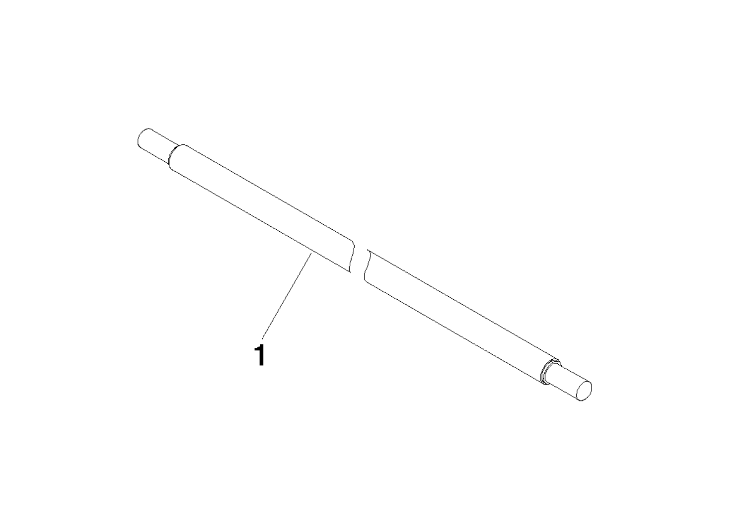 DO Halter ERSATZTEILE 90282265100 D 20 x 463 mm Platin gebürstet