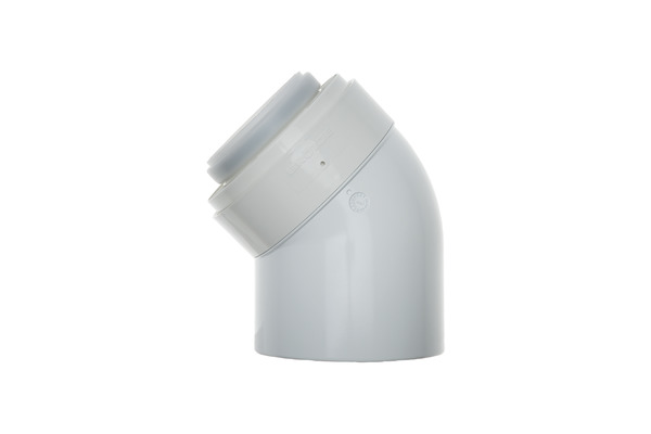 Brötje Bogen 45 Grad DN 80/125 PPs/AI konzentrisch