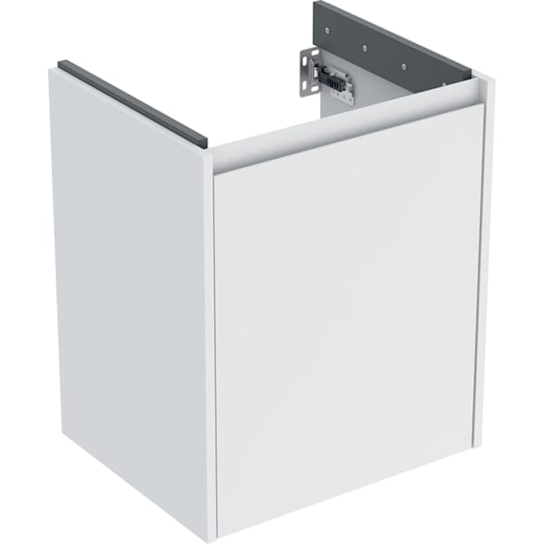 Geberit Renova Plan US für WT, mit 1 Tür 50,4x60,6x40,4cm, weiß/l. seidenmatt