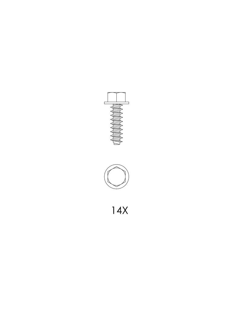 KESSEL-Schraubenset V2A, 14 Stück